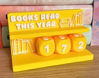 Books Read Tracker | Books Read This Year | Book Counter | Bookshelf Counter | Bookish Decor | Bookish Gift | Readers Gift | Book Lover Gift