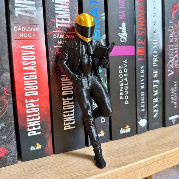 Hot Reading Biker Bookshelf Buddie