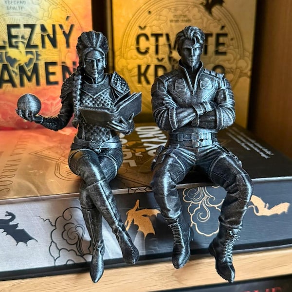 Violet & Xaden Bookshelf Buddies | Fourth Wing Inspired 3D Print