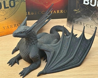 Fourth Wing Dragon Bookshelf Decor | Fourth Wing Inspired | Bookish 3D print | Romantasy Gift | Basgiath Dragons | Fantasy Dragon | Tairn