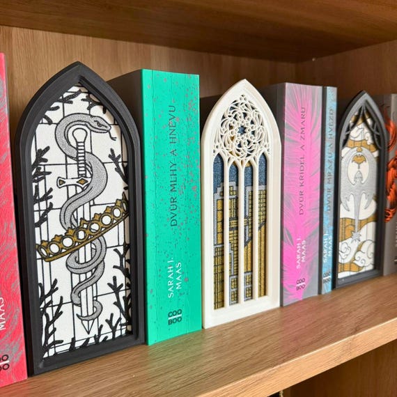 Romantasy Window Book Nook | Bookish 3D print | Bookshelf Decor | Romantasy Gift | Bookish Decor | Readers Gift | ACOTAR | Fourth Wing