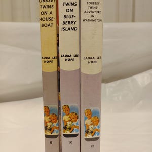 Vintage Bobbsey Zwillinge Bücher Set: 1950er-60er Jahre Laura Lee Hope