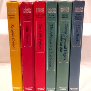 Children&#39;s Classics Set of 6 in Very Good Condition (1950&#39;s)