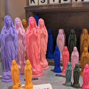 Statuetta della Vergine Maria stampata in 3D