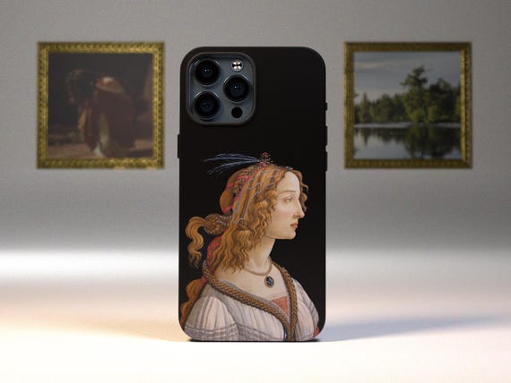 Art Phone Case - Sandro Botticelli Idealized Portrait of a Lady, Classic Art, iPhone 16, iPhone 16 Pro, iPhone 15, Tough Case