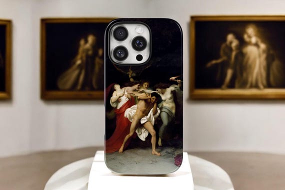 Classical Mythology Phone Case, Bouguereau Orestes, Greek Tragedy Art, MagSafe Case, Baroque Style, Antique Oil Painting, iPhone Cover