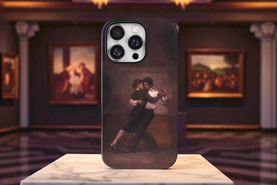 Tango Dance Art iPhone Case, Magnetic Tough Cases, Ron Hicks Impressionist Painting Cover