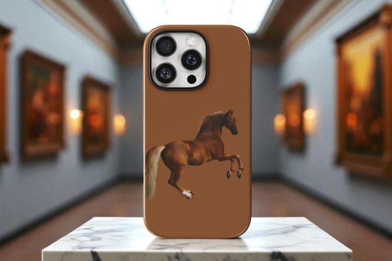 Magnetic Tough Cases, Chestnut Horse Art Phone Cover, Equestrian Gift, Animal Lover Case, Fine Art Print, Equine Portrait, Horse Aesthetic