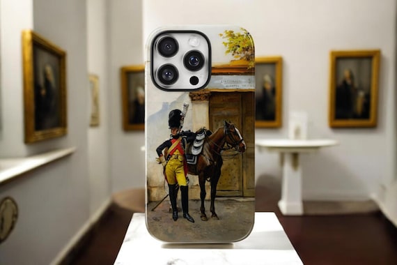 Magnetic Tough Cases with Vintage French Military Art, Napoleon Portrait Phone Case, Classic Art Lover Gift, Magsafe Case