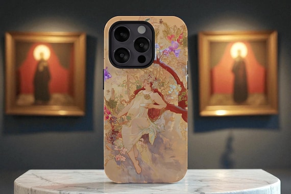 Art Phone Case, Classic Les Saisons 3 (1896) Design, Tough Magnetic Case, iPhone Case, Vintage Artistic Cover, Protective Phone Shell