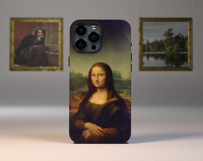Featured listing image: Mona Lisa Magnetic Phone Case | Artistic Tough Case, Unique Cell Cover, Custom Gift, Art Lover Accessory, Creative Tech Essentials