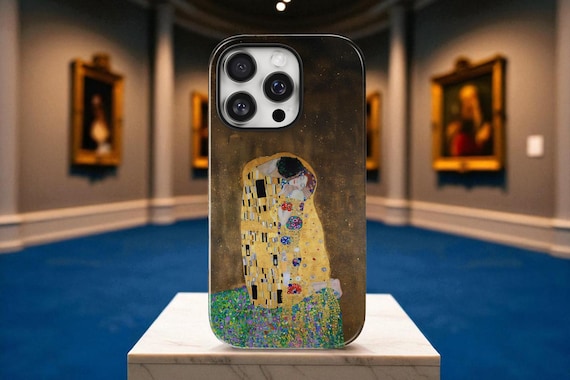 Art Nouveau iPhone Case, Gustav Klimt Art Cover, Fine Art Phone Case, Romantic Gift, Magnetic Tough Cases, Classic Painting, Golden Love