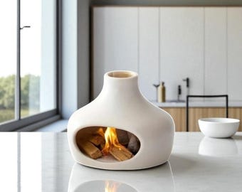 Ceramic Chimney Incense Burner: Spiritual Decor & Ash Catcher