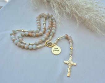 Personalized Rosary: Catholic Baptism Gift