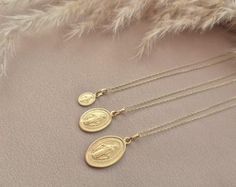 Wunderbare Medaille, Jungfrau Maria Halskette, Religiöse Katholische Halskette