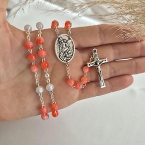 Handmade Saint Michael Chaplet: Durable Rosary Prayer Beads
