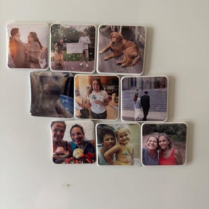 Package with 6 Custom Photo Magnets – Party Favors for Birthdays, Weddings, Baby Showers, Graduations & Events – Personalized Keepsakes