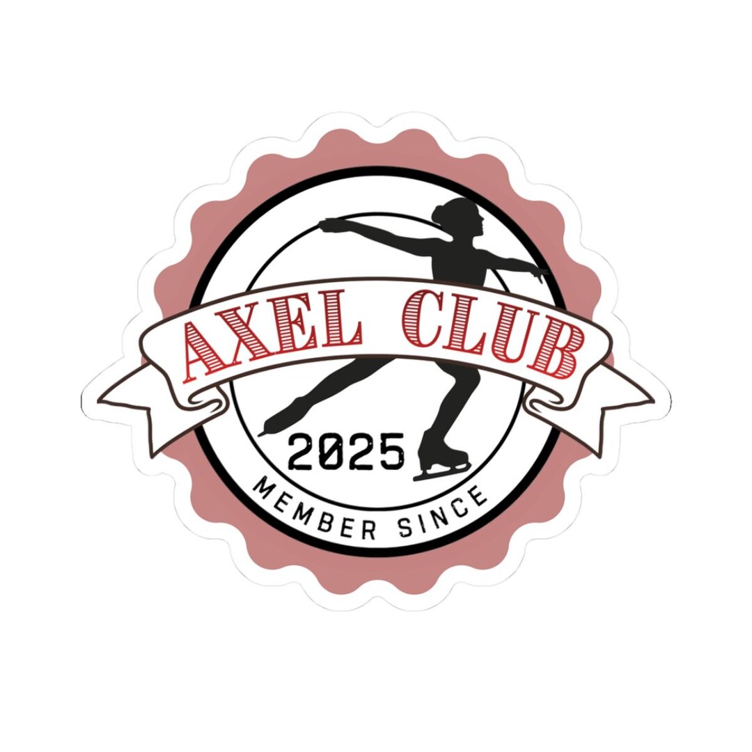 Figure Skating Axel Club Sticker, Gift for Ice Skater, Figure Skater ...