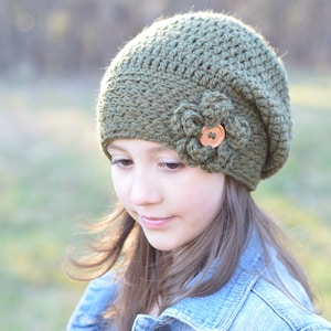 HÄKELMUSTER / Häkelmuster Mütze / Slouchy Mütze Muster / Beanie Mütze Muster / Beanie Muster / Hut / Juniper Slouchy Beanie Muster 111