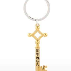 Anime Attack on Titan Eren Yaeger Basement Key Keyring Keychain