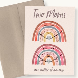 Two Moms Card Instant Download