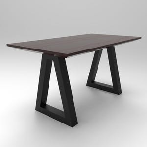 Patas de acero para mesa estilo loft, juego de 2, base minimalista con recubrimiento en polvo para comedor, escritorio o mesa de trabajo. Envío gratuito.