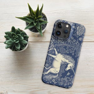 Snap case for iPhone®, Enchanted Forest Unicorn iPhone Case, Detailed Illustration, Gift for Fantasy Lovers, Tapestry Art iPhone 11 Cover
