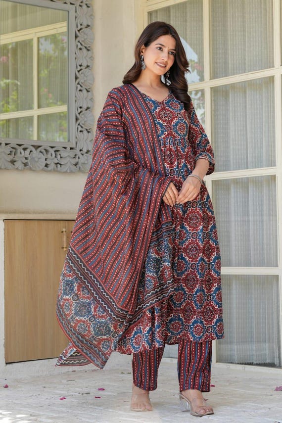 cotton anarkali dress pattern Yellow Pure Cotton Simple Anarkali Suit