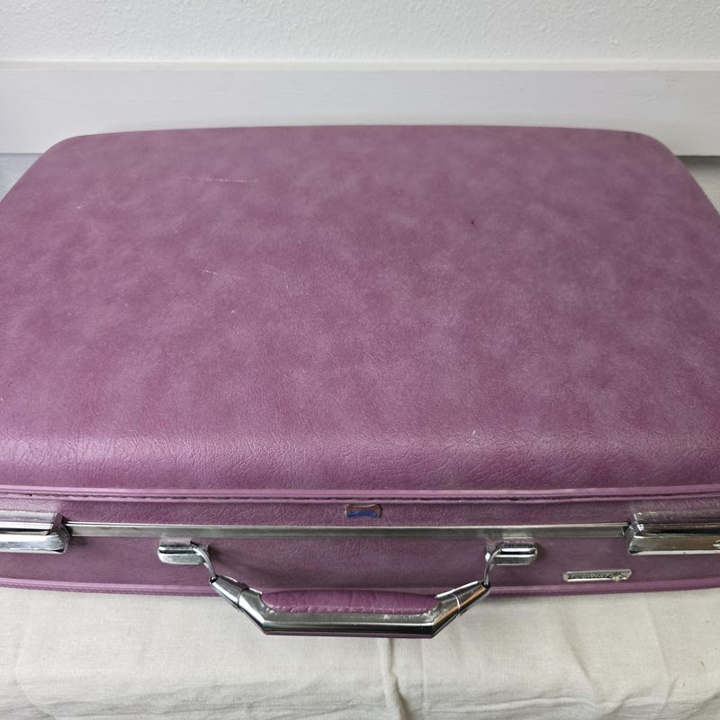 Purple Hard Shell Luggage - Etsy
