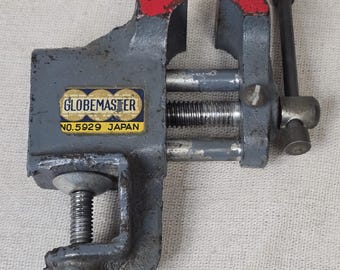 Étau De Serrage Ancien – Bijoutier, Horloger, Armurier – Outil Vintage Réglable En Acier