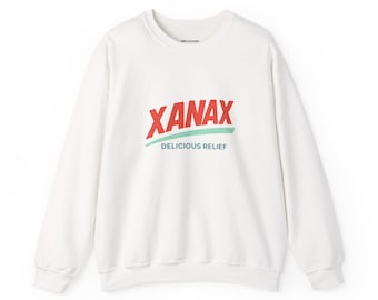 Xanax Logo Crewneck Sweatshirt | Medical Humor Gift
