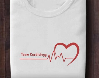 Team Cardiology T-Shirt: Medical Humor Gift for Healthcare Workers