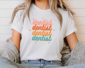 Retro Dentist T-Shirt, Dental Pride, Graduation Gift