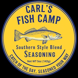 Southern Fish and Seafood Seasoning - Carl’s Fish Camp Blend Is Bold Flavor, Great on Trout, Shrimp, Chicken & Meats - Small Batch Spice