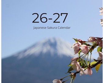 Fleurs de sakura du Japon - Calendrier mural (2026-2027)
