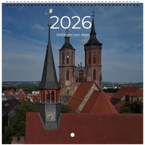 Göttingen von oben- Wandkalender 2026 (Deutsch)
