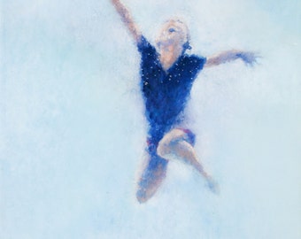 Art Print of Painting Leaping in the Rain