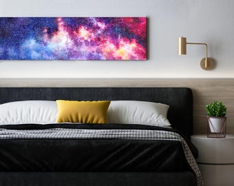 On the edge of expansion Art Print of Cosmic Milky Way Painting
