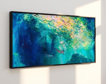 On the edge of expansion Art Print of Painting by Scout Cuomo