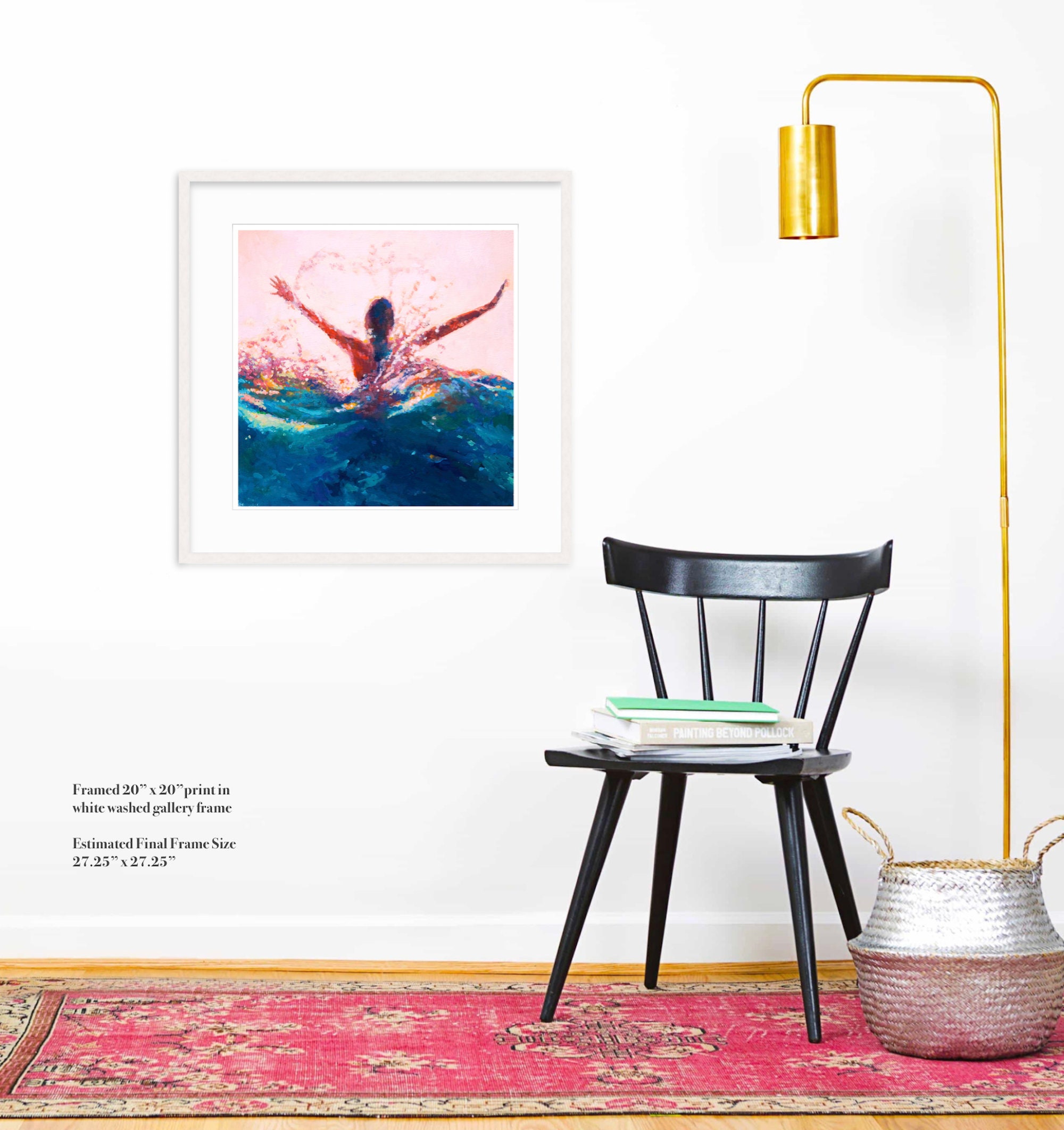 Framed Mermaid Art Print Giclee Art Print Mermaid Painting Etsy