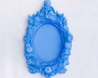 Ocean Reliquary Frame – Recycled Plastic Coral, Shell, Urchin Décor