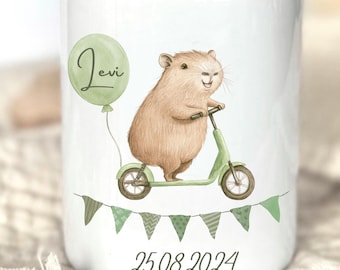 Kinder Spadose personalisiert Namen Capybara-cadeau Geburt Taufe Babycadeau Kinder Geldgeschenk Mädchen Jungen Kinder Sparschwein