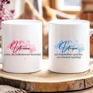 Süße Uroma Tasse, Uropa Tasse, Geschenkidee Uroma, Urgroßeltern, Geschenk Urgroßvater Uropa, Weihnachten, Geburtstag Geschenk Urgroßmutter