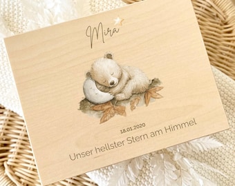 Erinnerungskiste für Sternenkind Waldtiere, Erinnerungsbox Stille Geburt, Trauer, Sternenkindmama, Fehlgeburt, Sternenkind Andenken, Reh