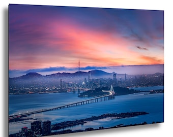 Grizzly Peak San Francisco Skyline Photo Print: Bay View Wall Art