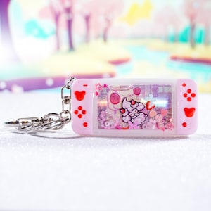 Porte clé SHAKER Switch Charmilly fait main en Résine et fond carte Pokémon | Keychain resin art Alcremie