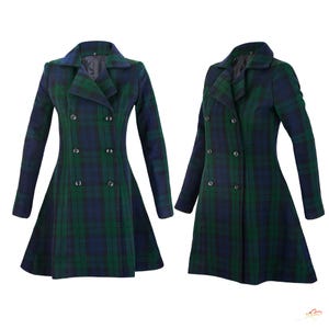 90s made in England “Black Watch Coat\