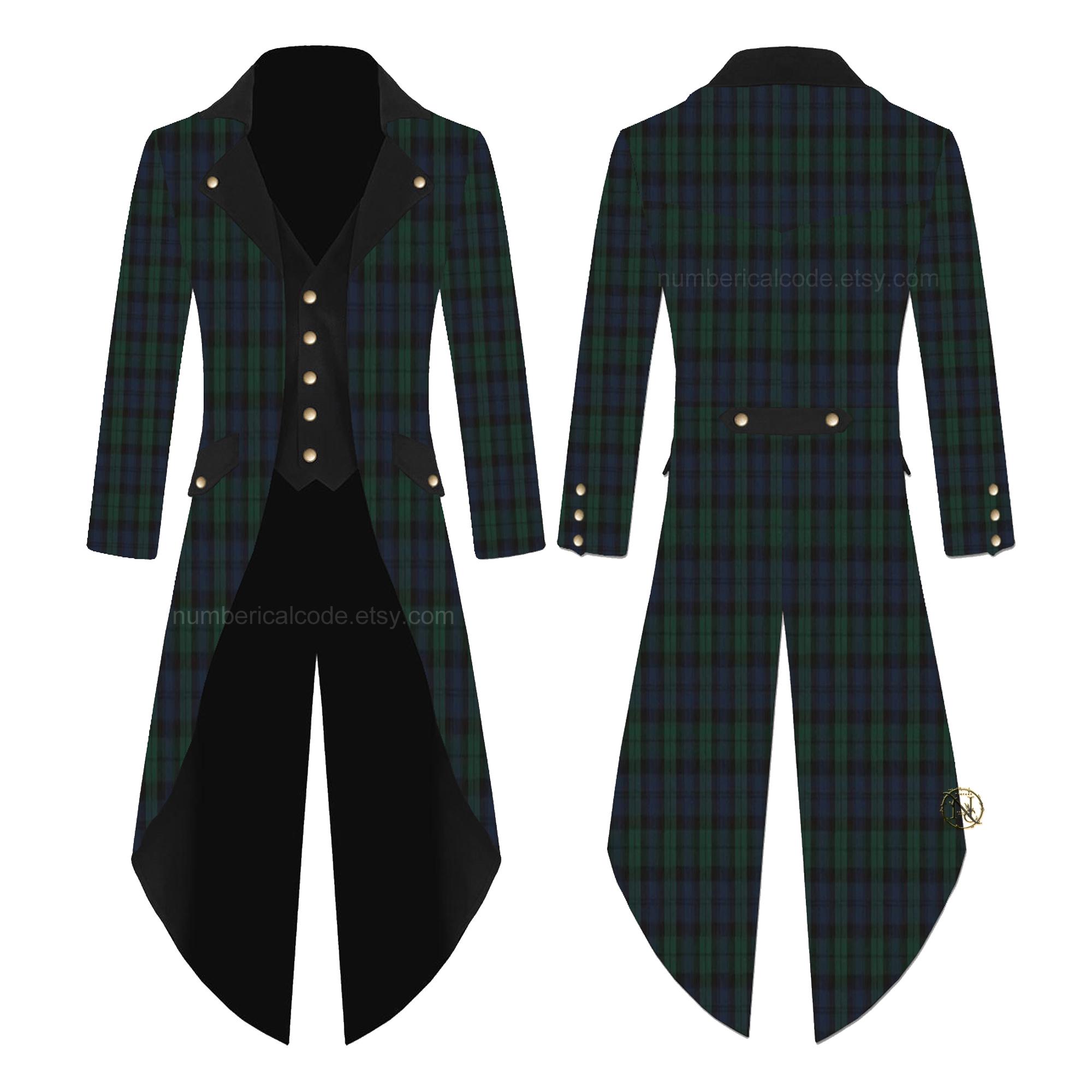 Black Watch Coat - Etsy