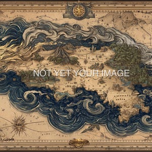 Get the “Lion of Sicily” map set as an instant download pack. Fantasy map designs to give walls a romantic Mediterranean aesthetic.