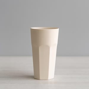Handmade Ceramic Water Glass, Minimalist Modern Cup, Coffee Mug, Stoneware Tumbler, Matte Natural Tones, Pottery Drinkware, Unique Gift Idea
